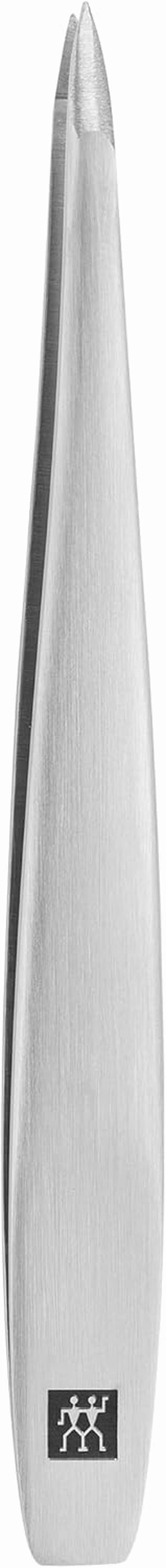 ZWILLING Beauty TWINOX Point Tip Tweezers, Needle Point Tip for Precise Hair Plucking, Durable Stainless-Steel Tweezers, Premium Facial Care, Silver