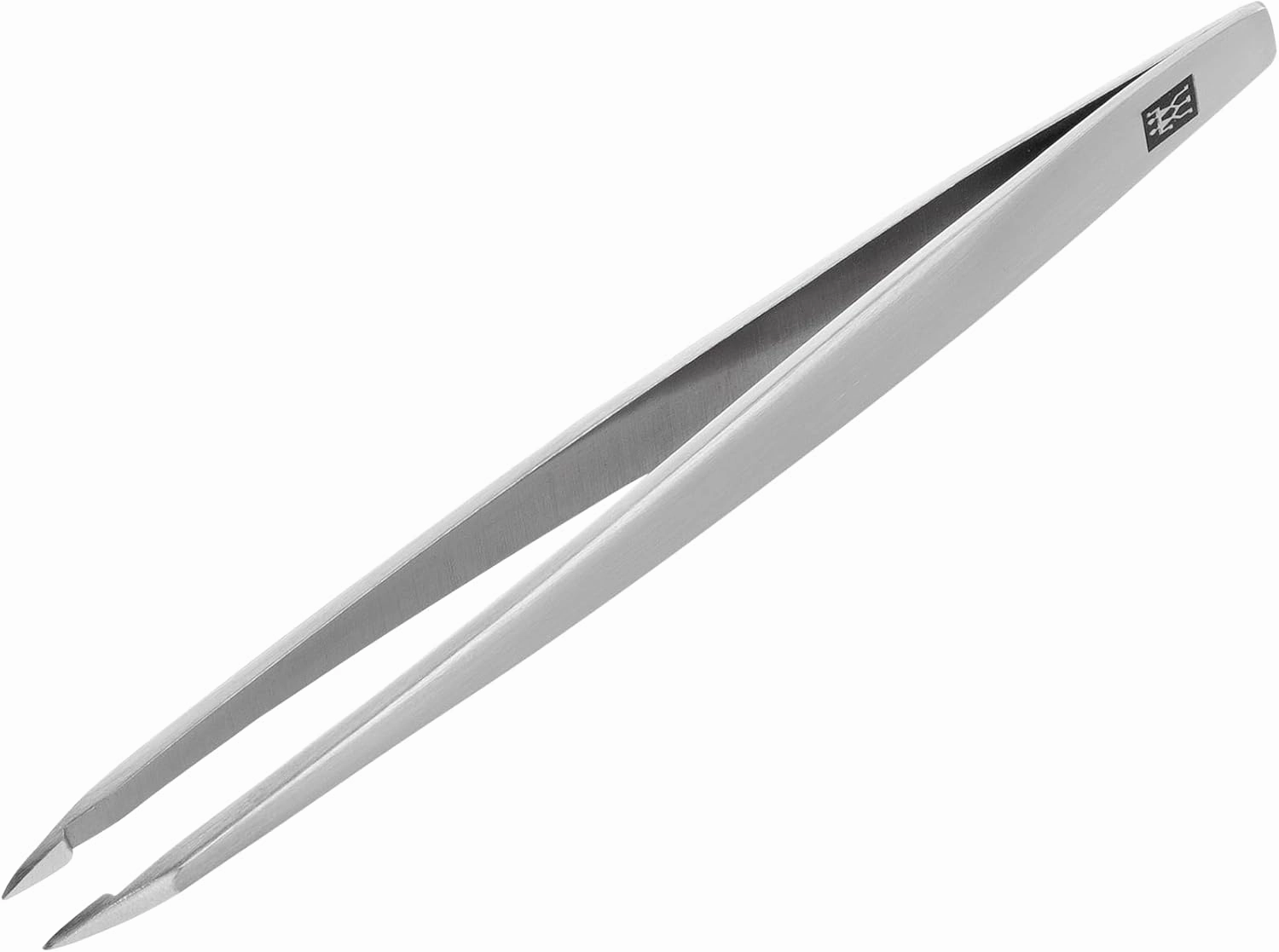 ZWILLING Beauty TWINOX Point Tip Tweezers, Needle Point Tip for Precise Hair Plucking, Durable Stainless-Steel Tweezers, Premium Facial Care, Silver